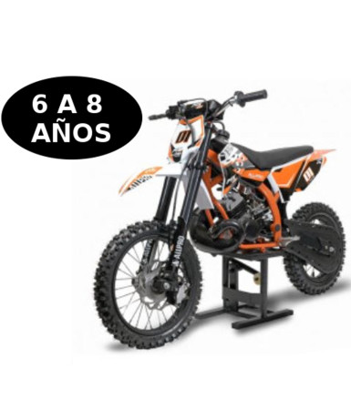 MOTO INFANTIL ALLPRO MX 50 2T-10/12 de 6 a 8 años color naranja
